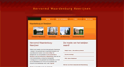 Desktop Screenshot of hervormdwaardenburgneerijnen.nl